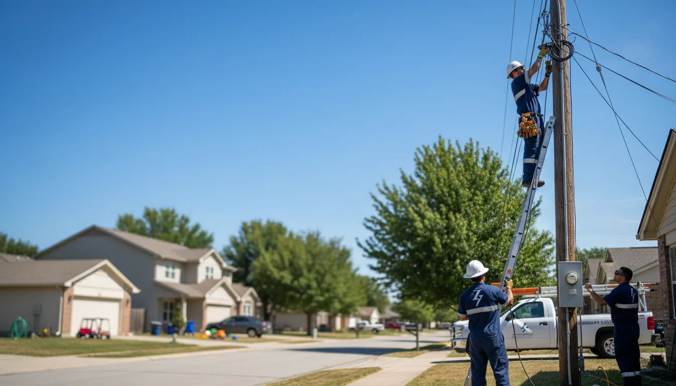 Residential electrician providing installation services in Campbell, NE